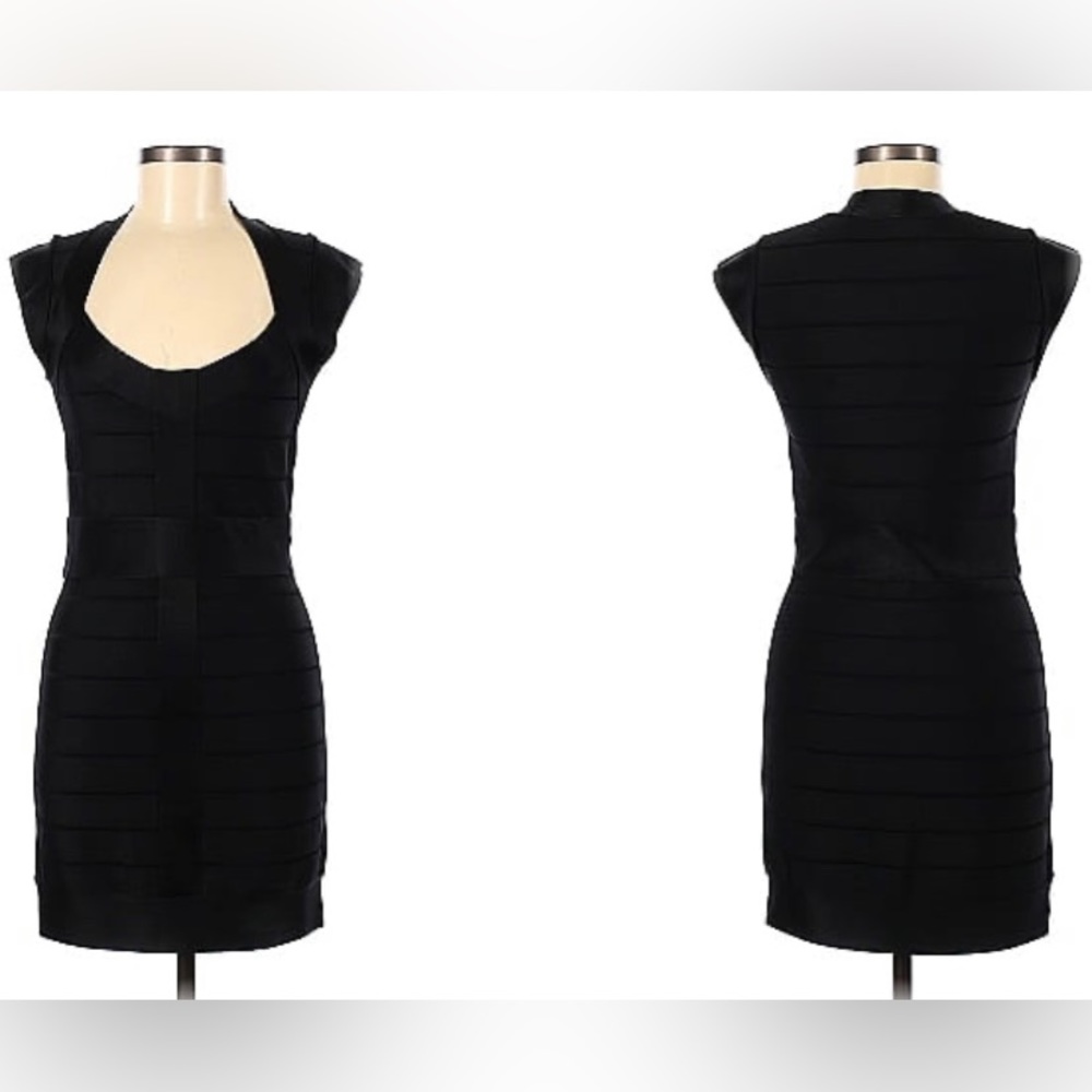 Black bodycon mini dress by French Connection